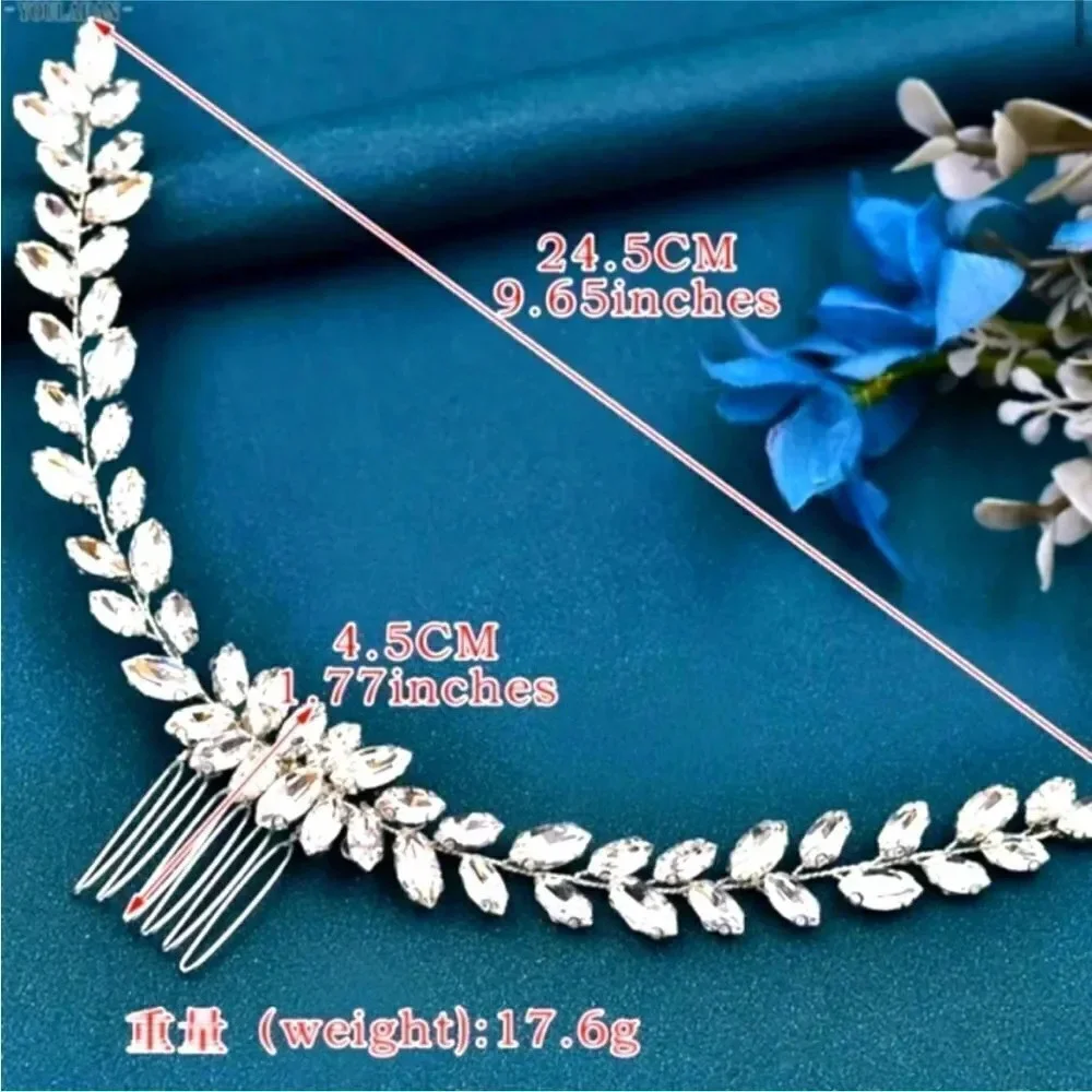 Luxury Bridal Crystal Hair Piece Comb